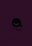 Flat ninja logo. Jed