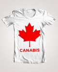 Canada flag Canabis