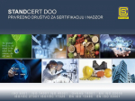 StandCert logo na PDF prezentaciji