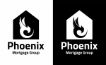 Phoenix Mortgage Group, black and white logo