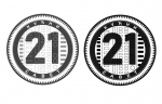 Kućni savet 21 amblem logo NEGATIV